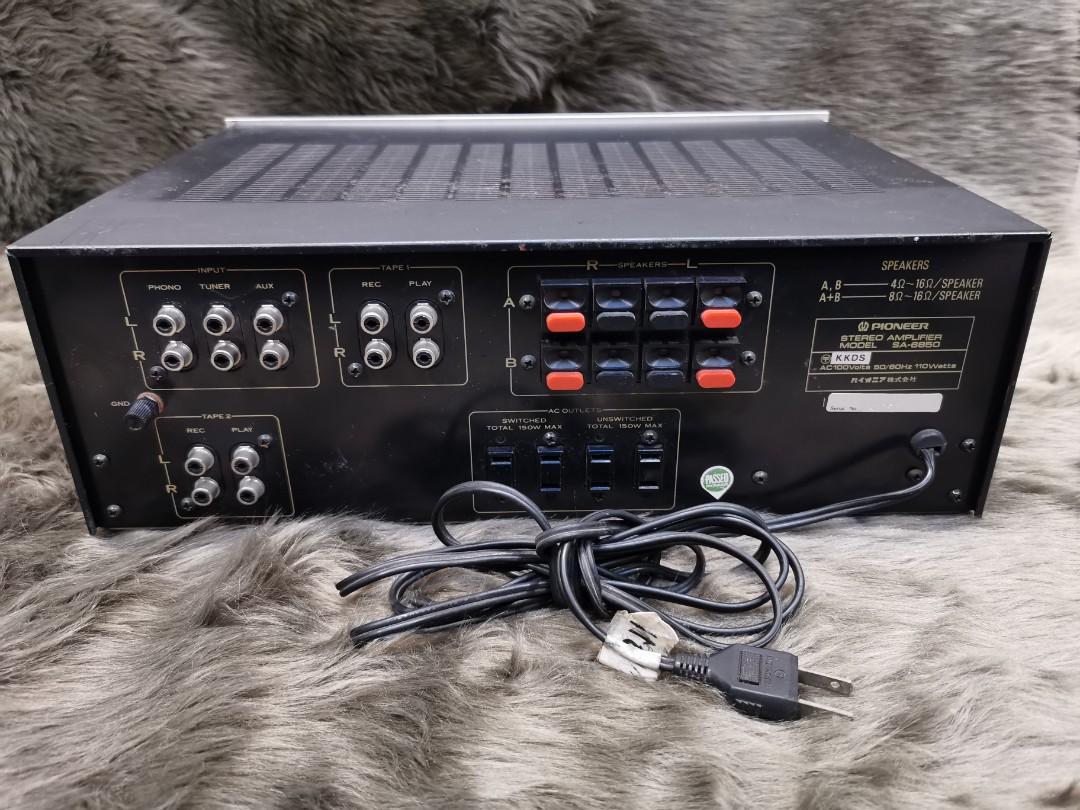 Pioneer SA-6850 integrated stereo amplifier, Audio