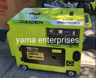 Portable diesel generator 6.5kva daiden ddg7000es