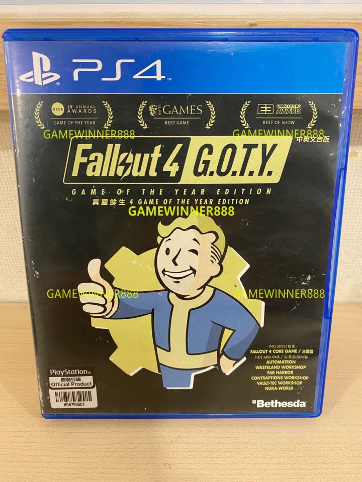 聖誕禮物首選 中古二手 Ps4遊戲異塵餘生4 年度版完全版fall Out 4 輻射4 Fallout 4 Game Of The Year Edition 港版中英文版 遊戲機 遊戲機遊戲 Playstation Carousell