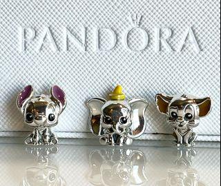 ‼️sale‼️ authentic pandora disney babies charms. Stitch, dumbo, simba.980 each!. 2600 take all!!