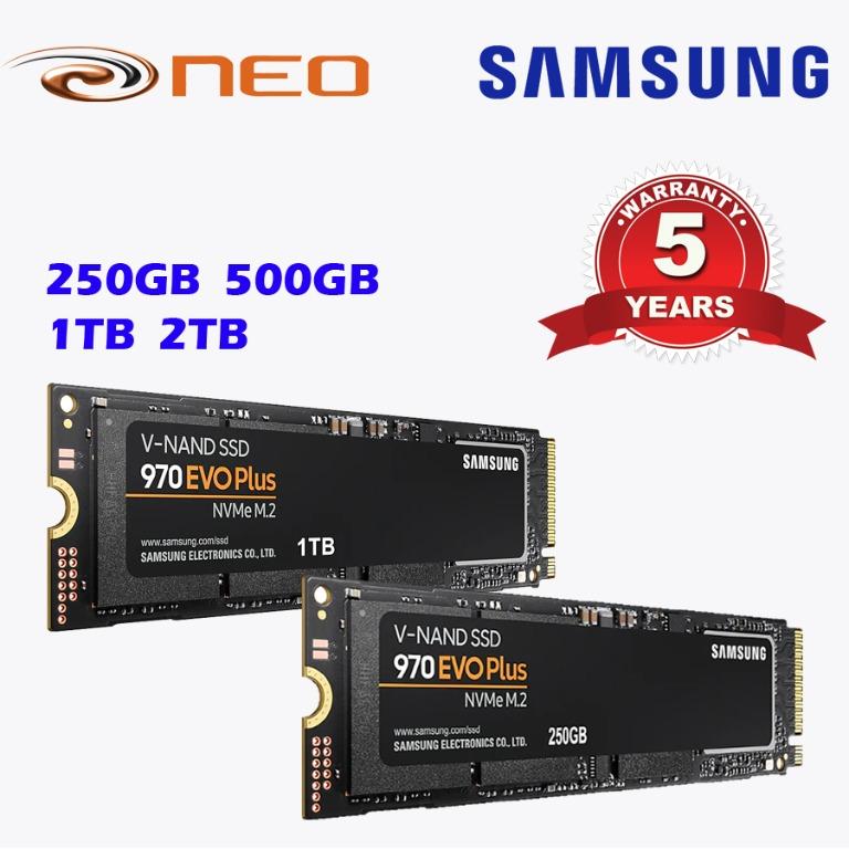 SAMSUNG 970 EVO Plus SSD 2To NVMe M.2 internal BE 2 (P)