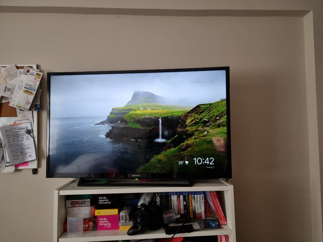 Sony Bravia 40inch TV with Google Chromecast, TV & Home Appliances, TV