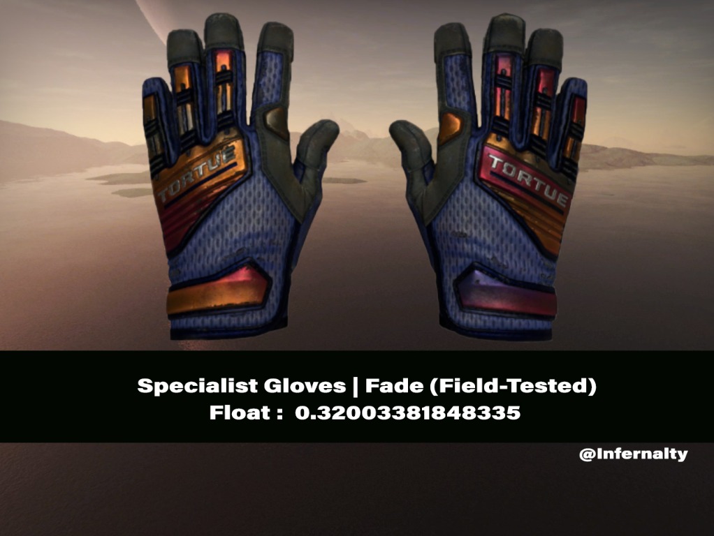 Specialist Gloves Fade FT CSGO SKINS KNIVES, Video Gaming, Gaming