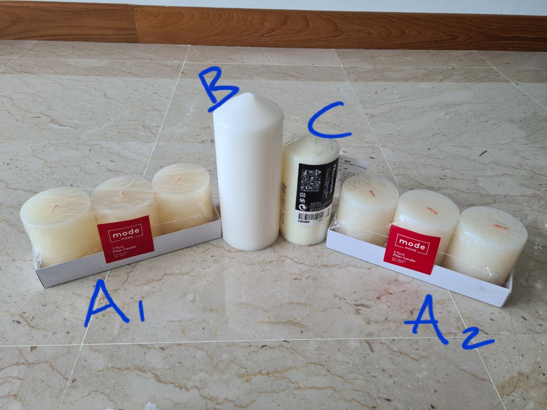 Spotlight / Ikea Pillar Candles, Furniture & Home Living, Home Decor
