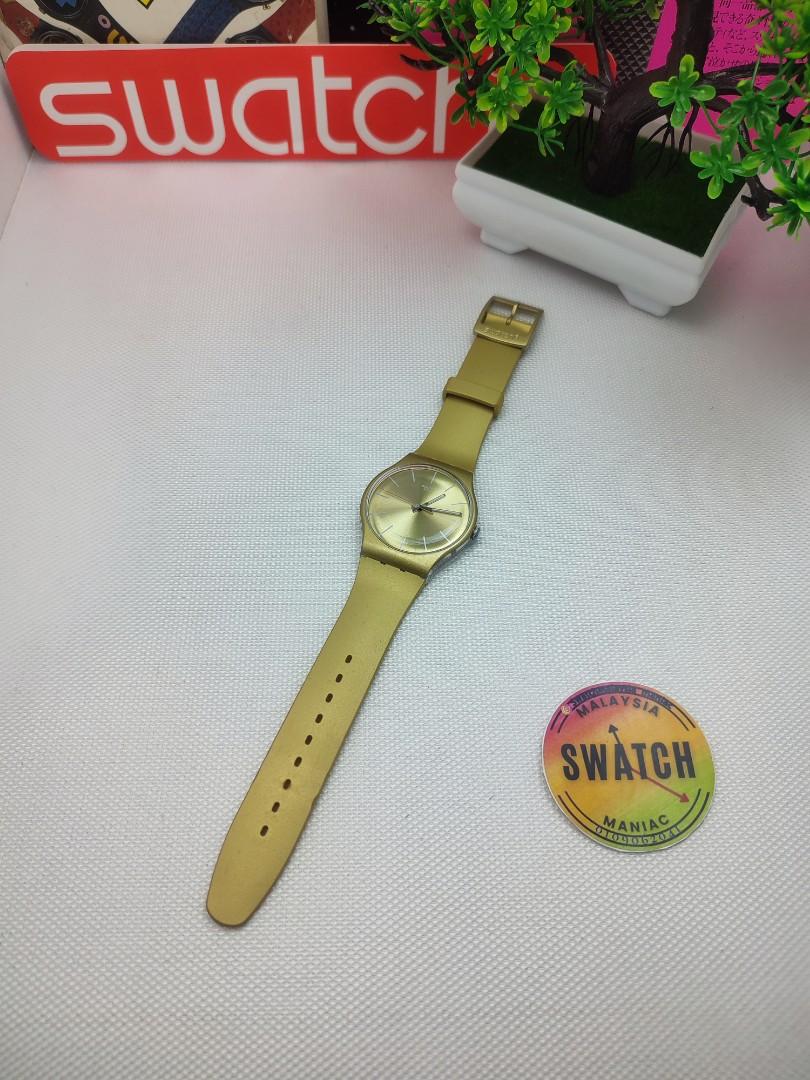 Swatch 'Golden Rebel' (SUOZ119), Luxury, Watches on Carousell