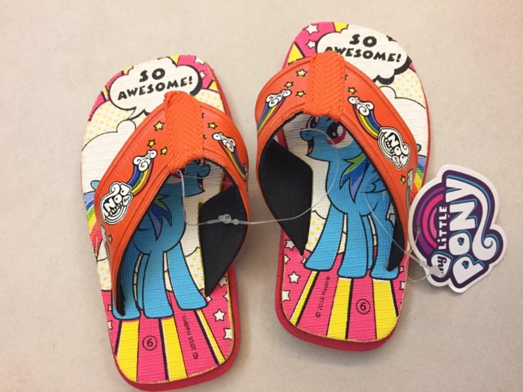Toddler slippers flip flops My Little Pony original MLP Rainbow Dash Babies Kids Babies Kids Fashion on Carousell