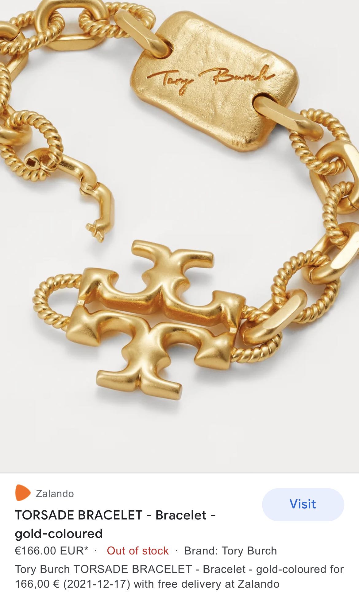 Tory Burch Torsade Bracelet, Women's Fashion, Jewelry & Organisers,  Bracelets on Carousell