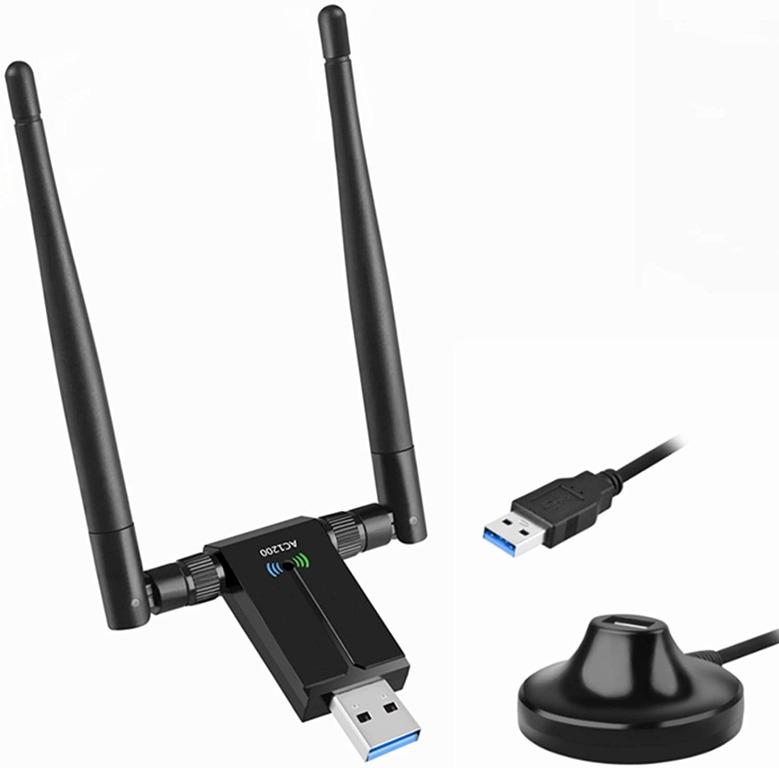 Usb Wifi Adapter For Pc, 1200Mbps Usb 3.0 Dual Band 2.4Ghz/5Ghz Wifi ...
