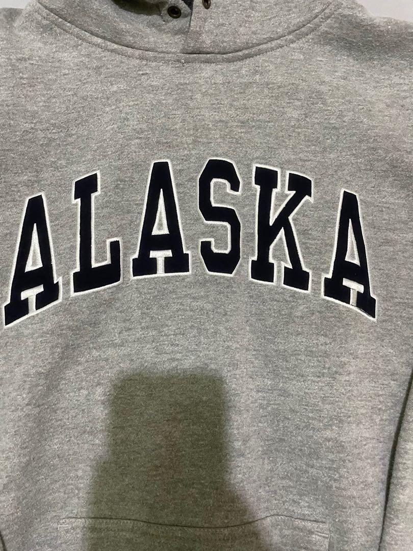 Vintage Alaska Prairie Mountain Hoodie, Men's Fashion, Tops Sets