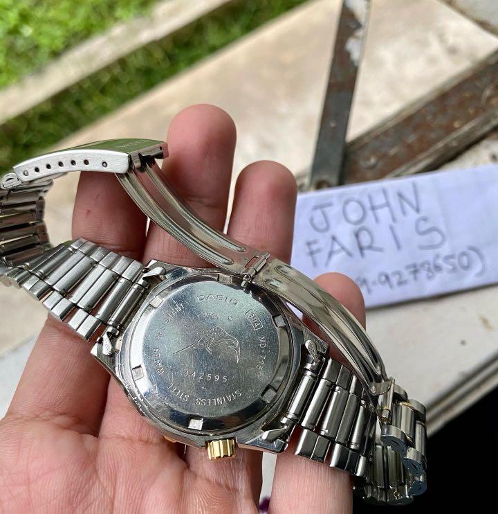Vintage casio marlin diver MD 715 Men s Fashion Watches