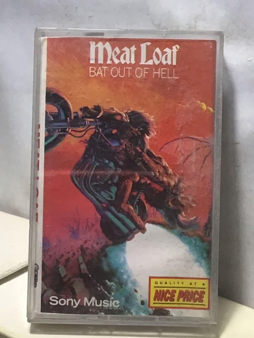 VINTAGE CASSETTE TAPE Meat Loaf Meatloaf Bat Out of Hell OOP KASET