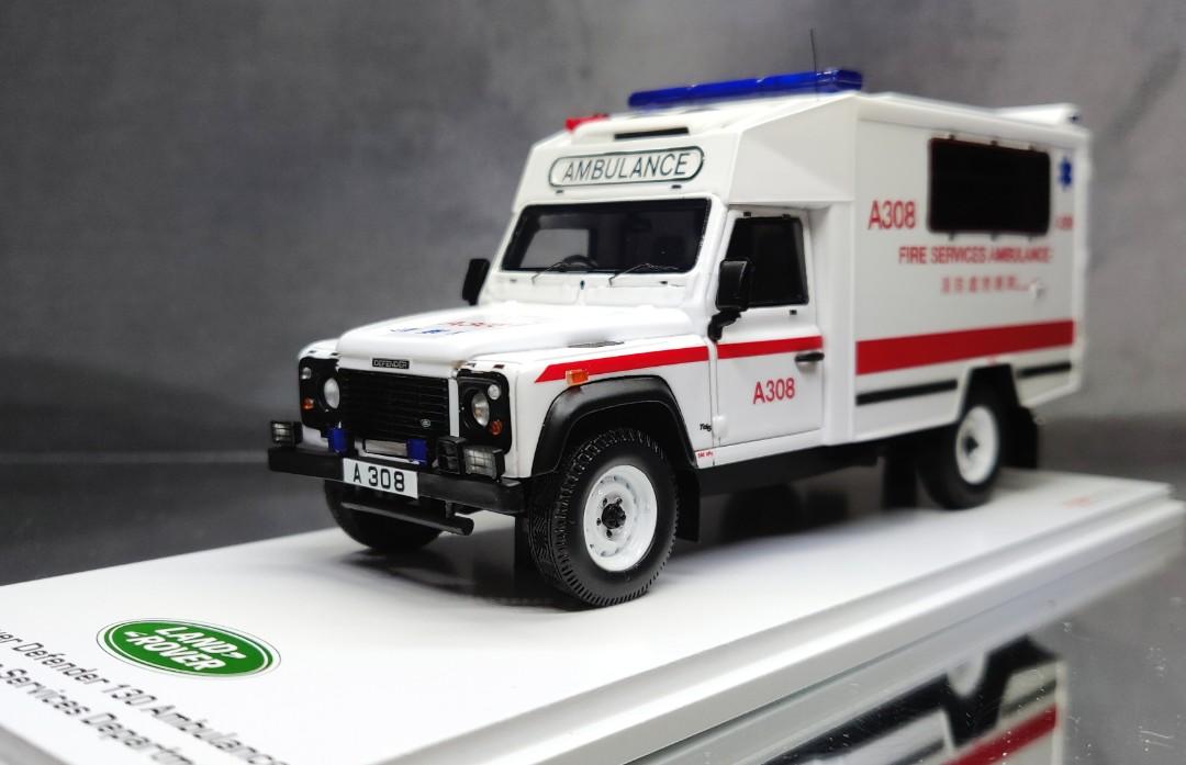 1/43 TSM Model Land Rover Defender 130 Ambulance - Hong Kong FSD 
