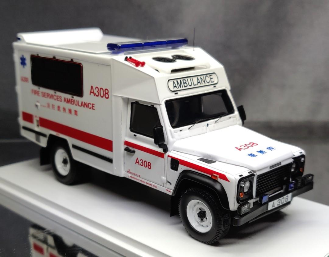 1/43 TSM Model Land Rover Defender 130 Ambulance - Hong Kong FSD 