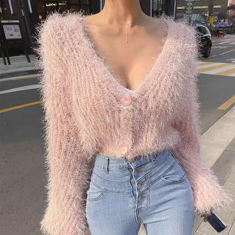 Fuzzy cardigan clearance jacket