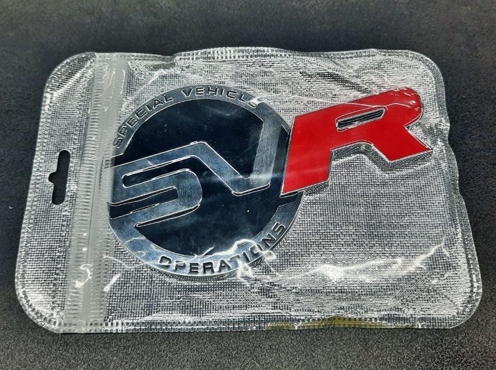 3D Metal SVR Car Side Fender Rear Trunk Emblem Badge Sticker