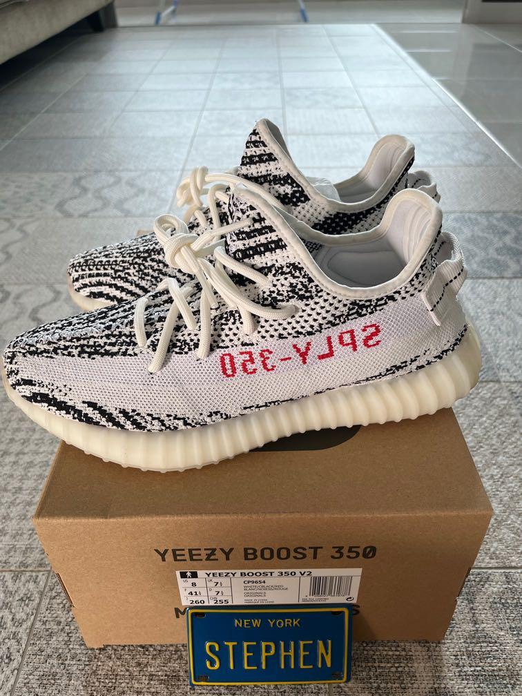 9/10 Adidas Yeezy 350 V2 Zebra, Men's 