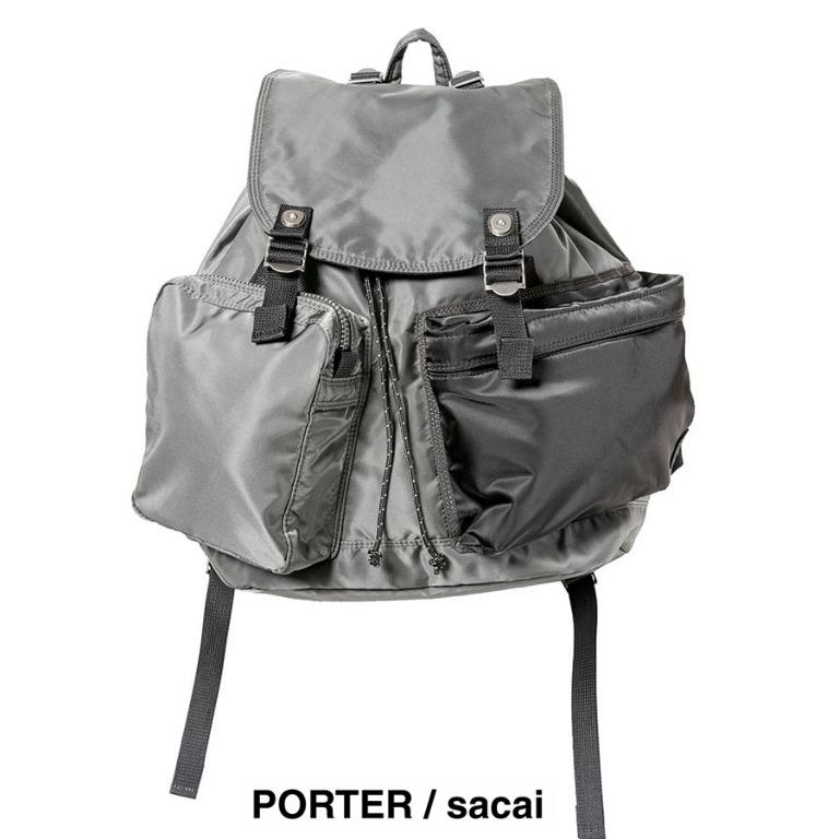 sacai x PORTER Double Pocket Backpack リュック/バックパック バッグ レディース 今なら即発送