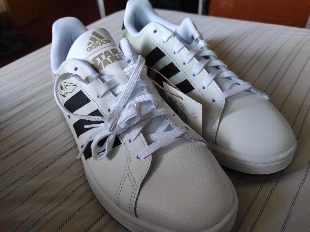 ADIDAS STAR WARS TENNIS GRAND COURT SHOES H02554, Men's Fashion, Footwear,  Sneakers on Carousell