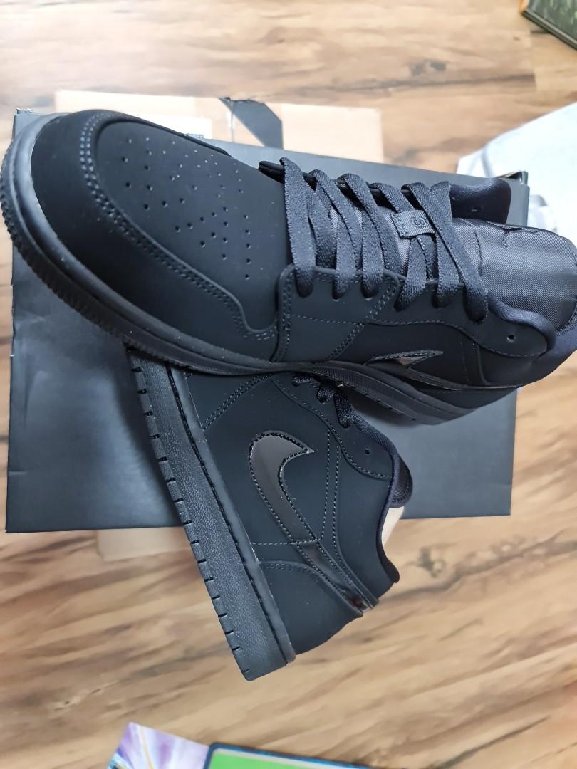 Air Jordan 1 Low Triple Black 2019 Men s Fashion Footwear