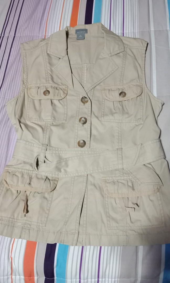 Ann Taylor Women Multi Pocketed Safari Vest Women s Fashion