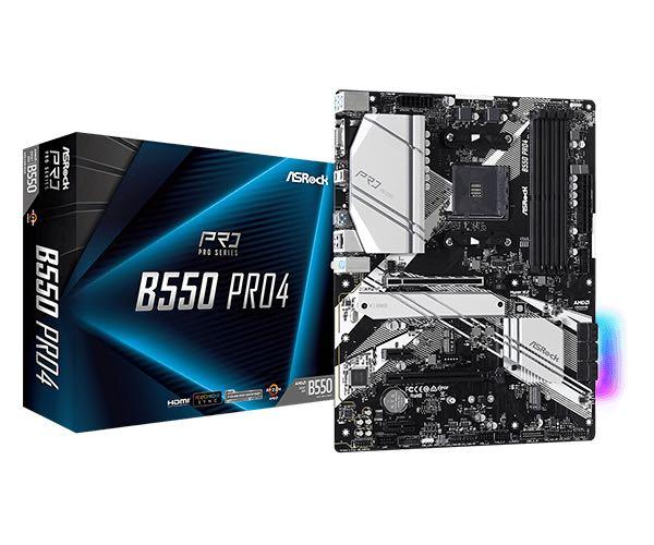 Asrock B550 Pro 4 (Category: Computer Parts) located in Quezon City. Submitted by lonepotato (Listing ID 1132201527, Image 2). Description: Selling motherboard -rfs: changed theme of build -bought dec 2020 6,500 pesos.