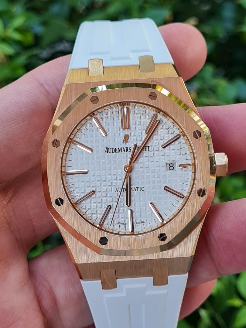 Ap rose gold white dial store