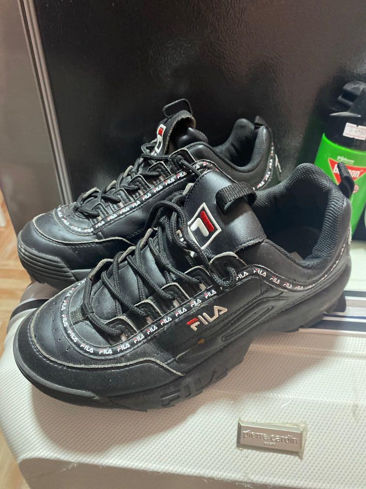 All black filas sale