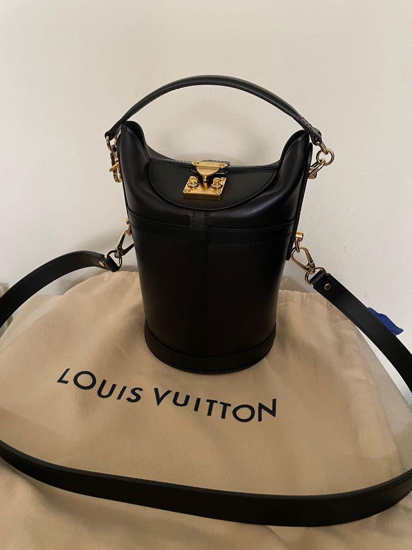 Louis Vuitton Black Calfskin Duffle Bag M53044