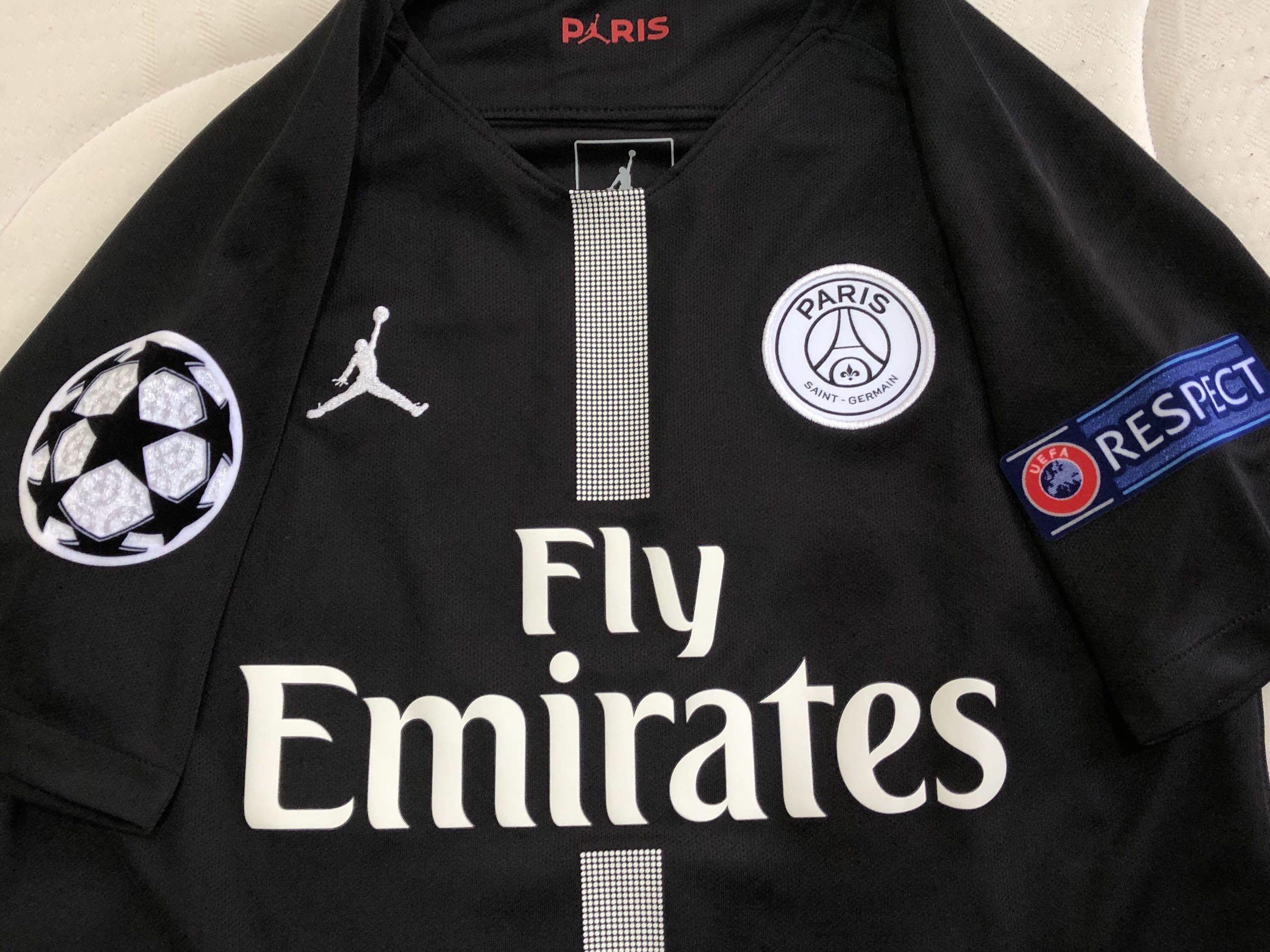 Neymar black jordan jersey top