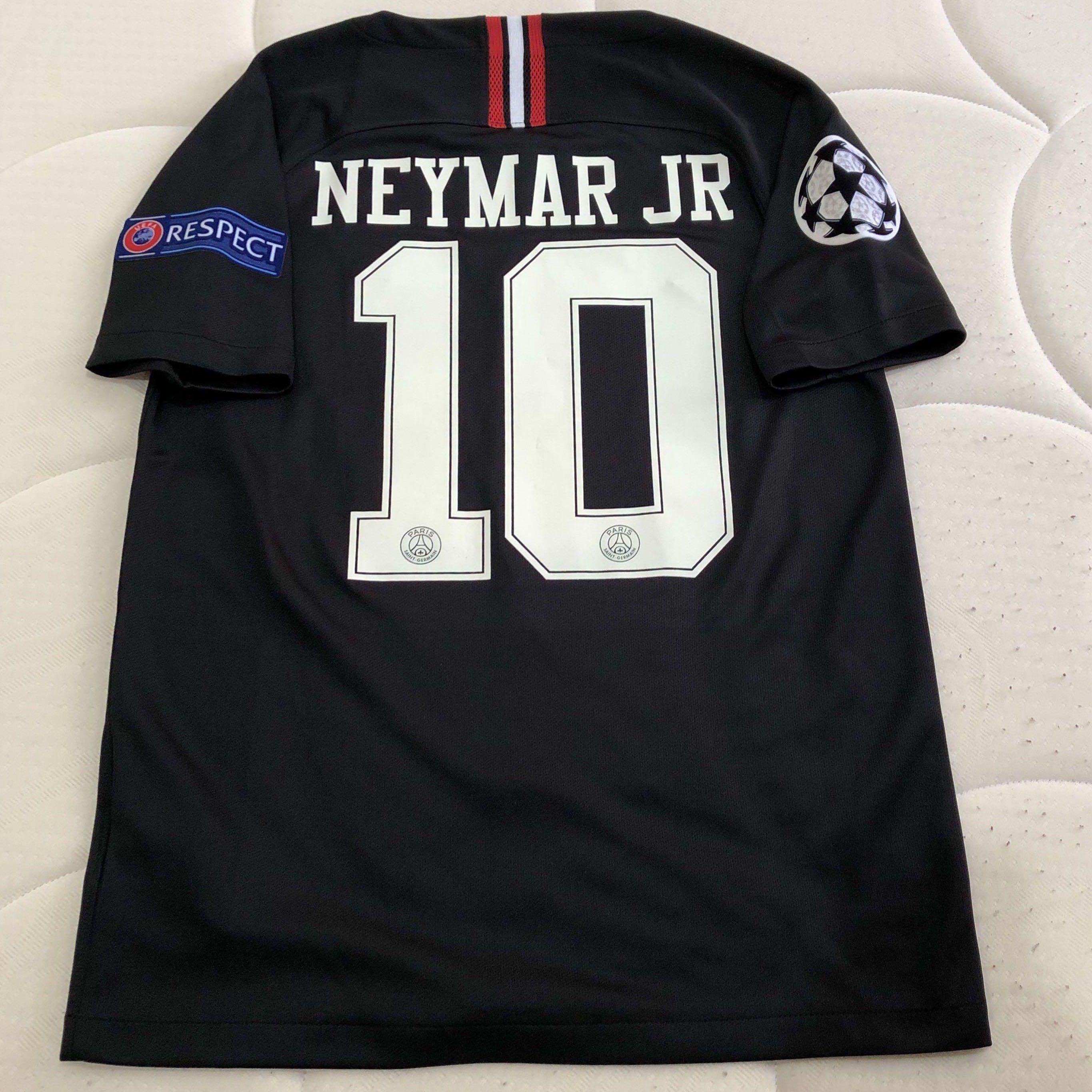 Authentic PSG 2018 2019 Nike Jordan jersey Neymar YOUTH LARGE