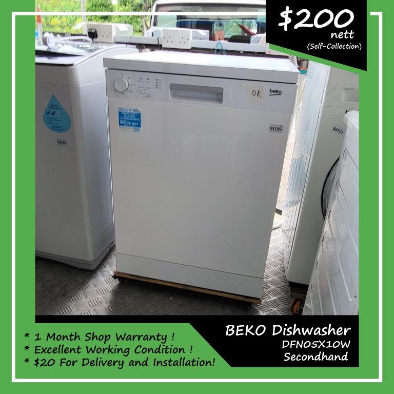 BEKO Dishwasher DFN05X10W, TV & Home Appliances, Kitchen Appliances
