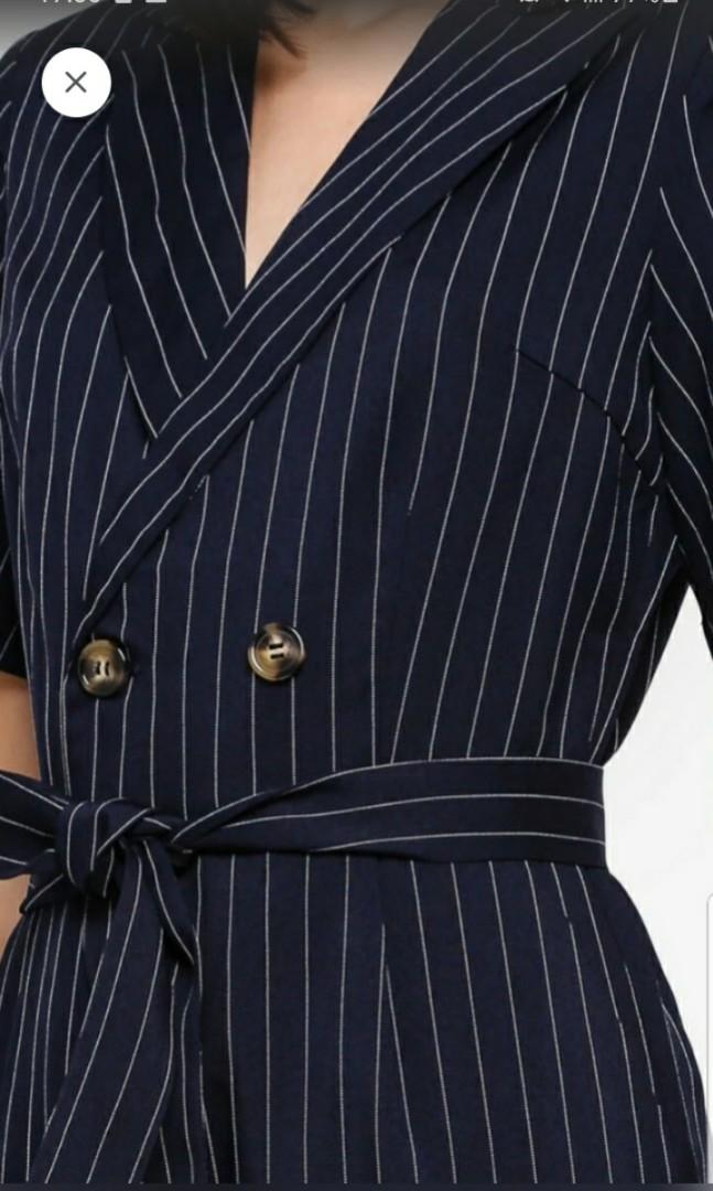 Blazer Jumpsuit Zalora, Women's Fashion, Dresses Sets, Jumpsuits
