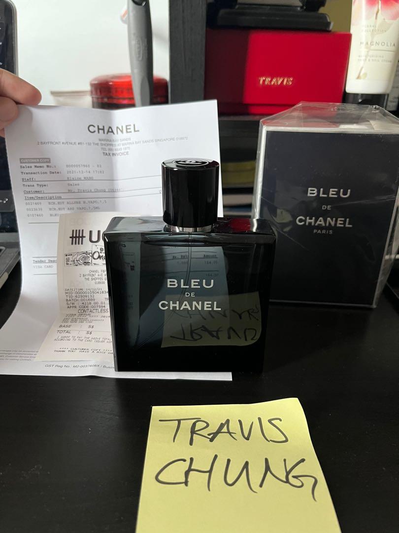 Bleu De Chanel 100ml VNDS Beauty Personal Care Fragrance Deodorants on Carousell
