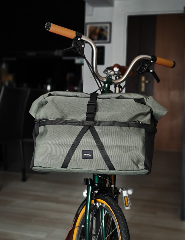 Brompton / 3Sixty / Pikes Roll Top front mount Bag ( Zeed Bag ) [GREEN