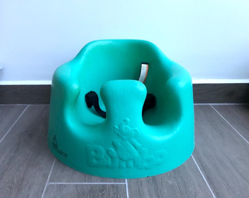 Bumbo chair with safety belt & table, Babies & Kids, Baby Nursery