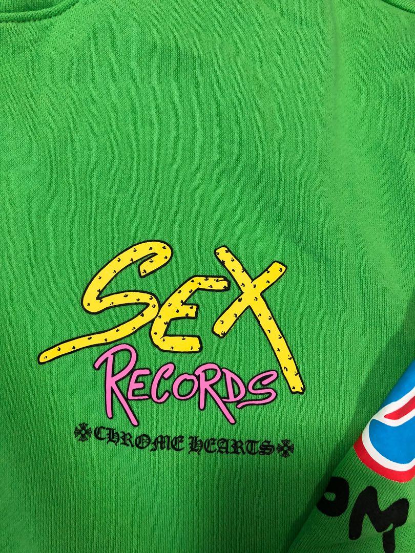 Buy Chrome Hearts x Matty Boy Sex Records Hoodie 'Green' - 1383  100000106MBSRH GREE