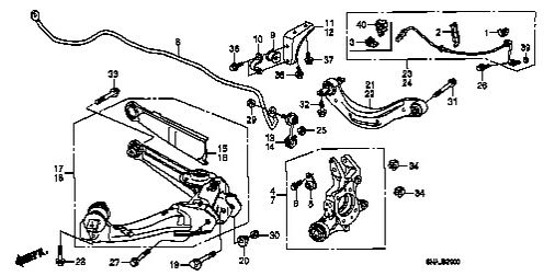 Honda Civic FD2 Type R FD2R Rear Upper Arm, Car Accessories ...