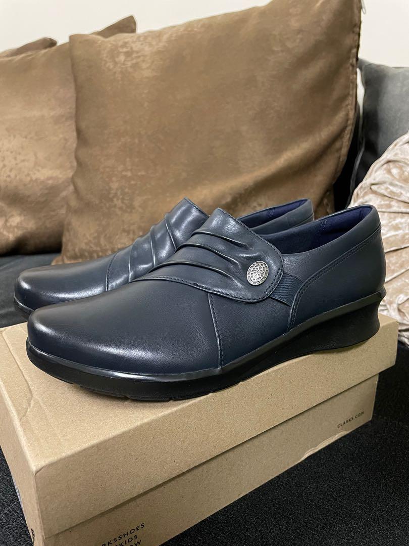 Clarks Hope Roxanne Navy Women s Fashion Footwear Loafers on