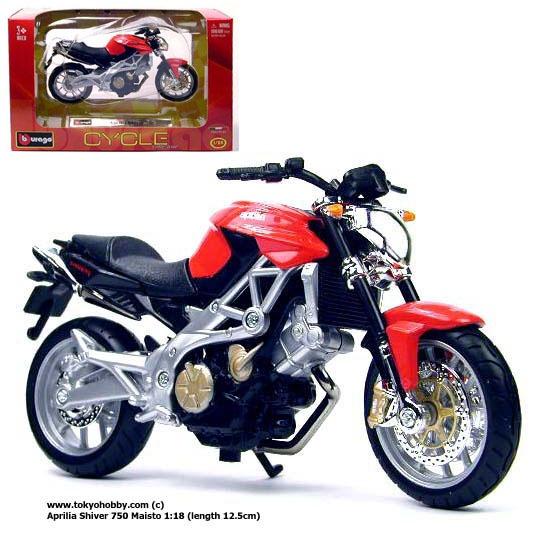 WELLY APRILIA SHIVER 750 1:18 DIE CAST MODEL NEW IN BOX LICENSED MOTORCYCLE 