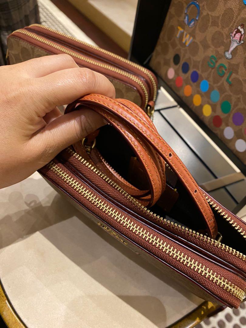 Kira crossbody in discount colorblock signature canvas
