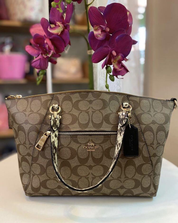Coach prairie satchel in signature brown Luxury Bags Wallets