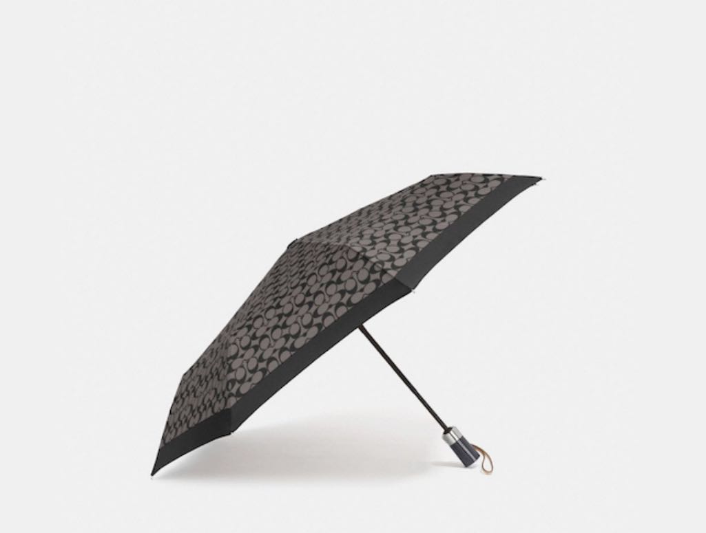 Coach Signature Umbrella, Hobbies & Toys, Travel, Umbrellas on Carousell