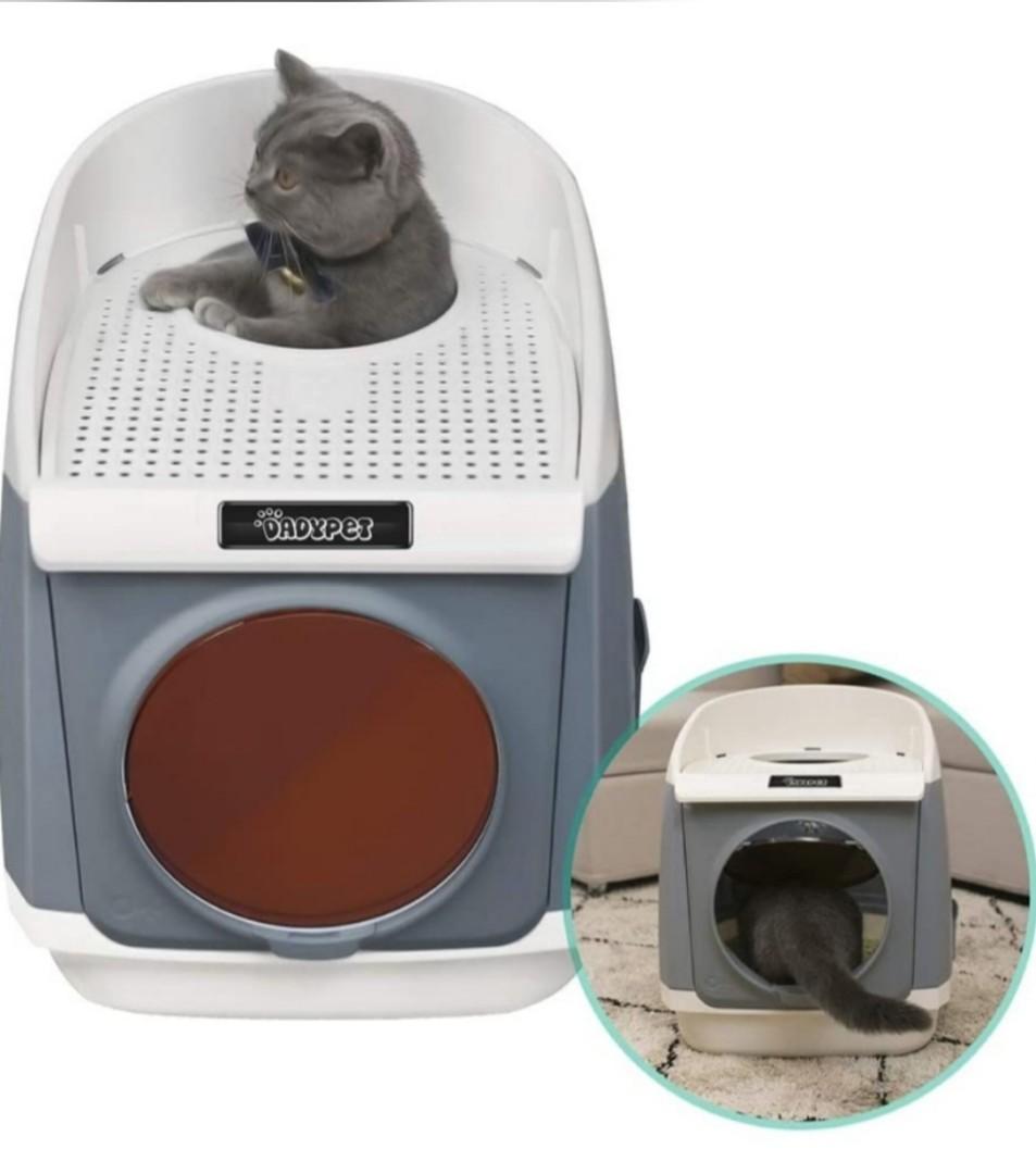 Dadypet Free Cabin Cat Litter Box with Doubledoor Design care for