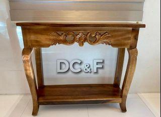 DC&F 2 Layer Console Table (Brand New, Acacia, Solid Wood, Horsefeet, Classic, Elegant, Unique)