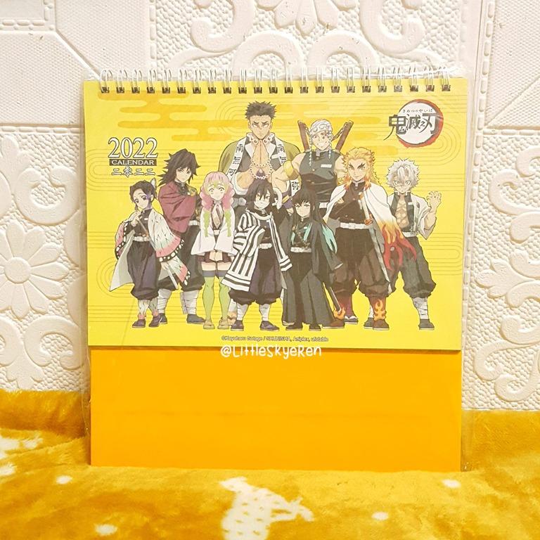 Etsu Calendar 2022 Demon Slayer Kimetsu No Yaiba 2022 Table Calendar Anime Tanjiro Nezuko,  Hobbies & Toys, Stationary & Craft, Stationery & School Supplies On  Carousell