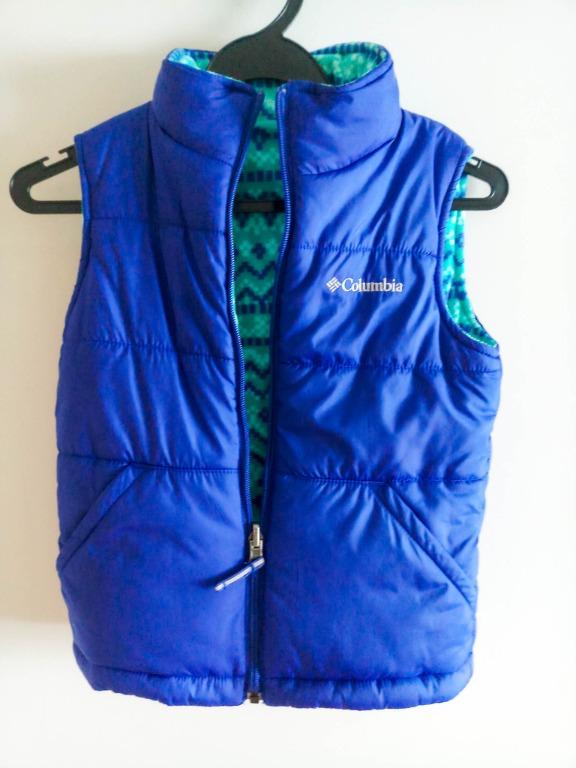 Dual side Columbia Windbreaker Vest 5 8 boys girls Babies Kids