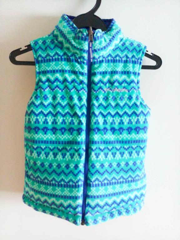 Dual side Columbia Windbreaker Vest 5 8 boys girls Babies Kids