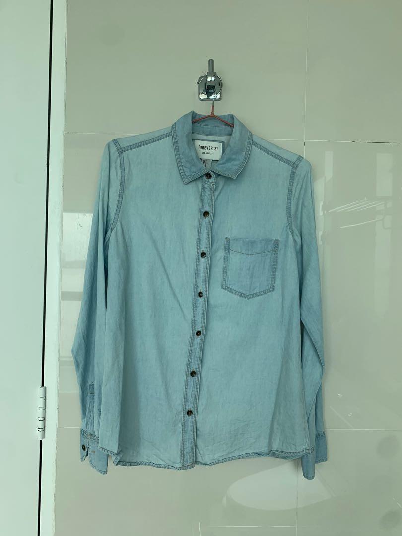 Forever 21 shop denim shirt