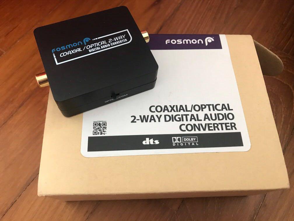 Fosmon Coaxial/Optical 2 way digital audio converter, Audio, Other