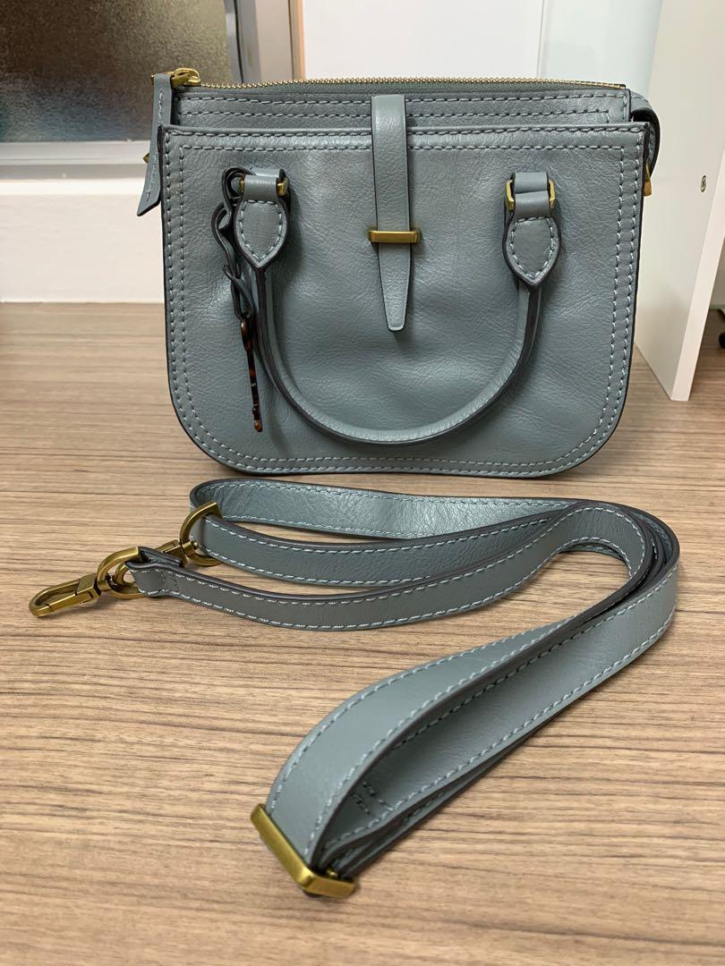 Fossil ryder satchel chambray sale
